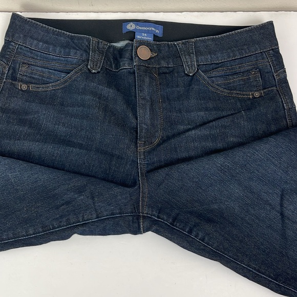 Democracy Ab Solution Dark Wash Stretch Skinny Jeans 34x29 Women's 14 comfort - Picture 8 of 11